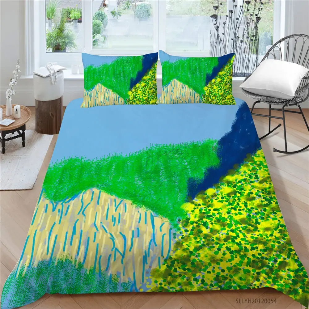 Abstract Landscape Bed Set For Kids Fresh Nature King Size Duvet Cover Double Twin Full Queen Single Artistic Bedding Set 
Abstract Landscape Bed Set For Kids Fresh Nature King Size Duvet Cover Double Twin Full Queen Single Artistic Bedding Set