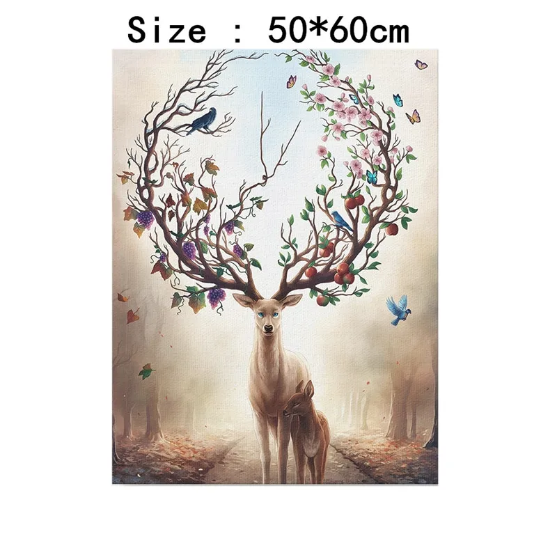 Simple Personality Spray painting Canvas painting Adornment picture Deer Draw core Household Bedroom Living room Home Decor
Simple Personality Spray painting Canvas painting Adornment picture Deer Draw core Household Bedroom Living room Home Decor