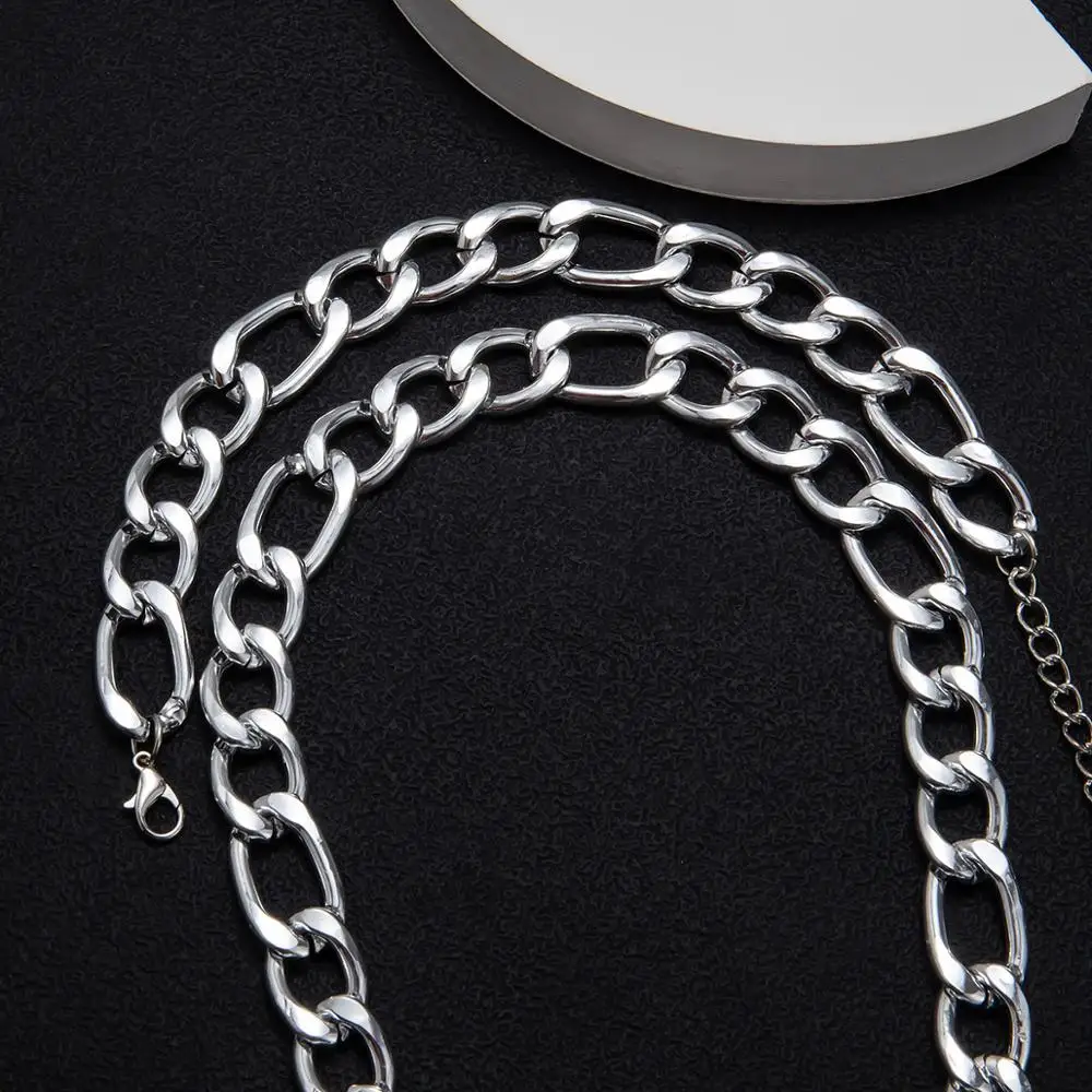IngeSight.Z Punk Hip Hop Chunky Thick Curb Cuban Choker Necklace Collar Heavy Metal Necklaces Bracelet Set for Women Men Jewelry
IngeSight.Z Punk Hip Hop Chunky Thick Curb Cuban Choker Necklace Collar Heavy Metal Necklaces Bracelet Set for Women Men Jewelry