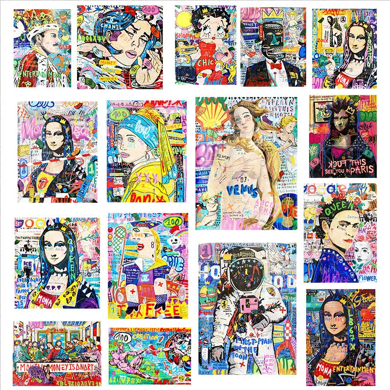 Fashion Mona Lisa Spoof portrait patch thermocollant Graffiti art DIY patches for children clothing vinyl stickers
Fashion Mona Lisa Spoof portrait patch thermocollant Graffiti art DIY patches for children clothing vinyl stickers