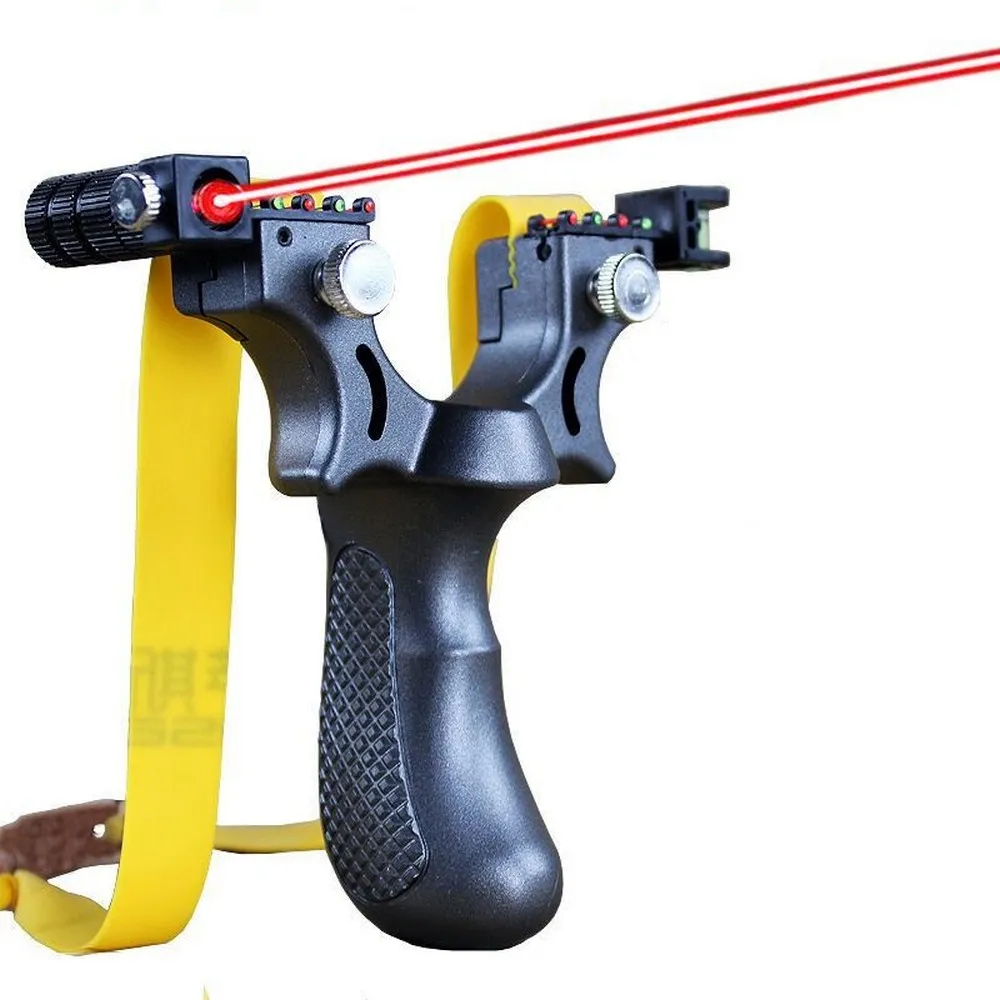 New Resin Slingshot Catapult with Flat Rubber Band Outdoor Hunting Shooting Slingshot Laser Aiming Slingshot
New Resin Slingshot Catapult with Flat Rubber Band Outdoor Hunting Shooting Slingshot Laser Aiming Slingshot