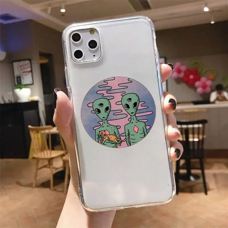 Alien space cute cartoon universe Phone Case Transparent for iPhone 6 7 8 11 12 s mini pro X XS XR MAX Plus
Alien space cute cartoon universe Phone Case Transparent for iPhone 6 7 8 11 12 s mini pro X XS XR MAX Plus