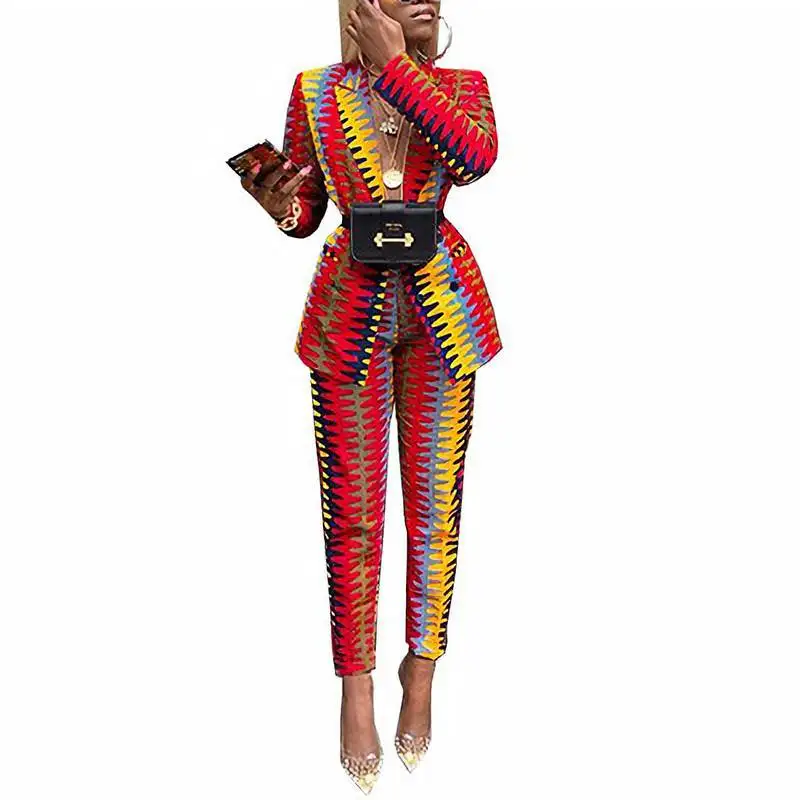 Printed slim two-piece women's suit New Women Pant Suit women Blazer Jacket and Pants suit Casual Ladies Suits Female
Printed slim two-piece women's suit New Women Pant Suit women Blazer Jacket and Pants suit Casual Ladies Suits Female