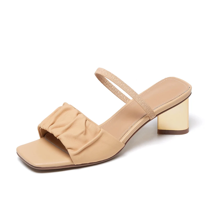 Elegant Female Sandals 2021 Fashion Genuine Leather High Heels Slipper Women Top Quality Party Wedding Prom Shoes Woman
Elegant Female Sandals 2021 Fashion Genuine Leather High Heels Slipper Women Top Quality Party Wedding Prom Shoes Woman