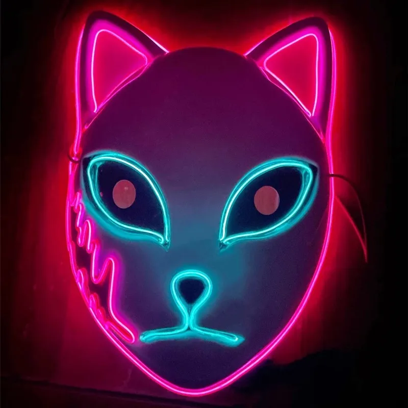 2021 New So Cool LED Color Cold Light Mask for Woman and Man Japanese Fox Mask Halloween Luminous Mask Cosplay Mask Jewelry
2021 New So Cool LED Color Cold Light Mask for Woman and Man Japanese Fox Mask Halloween Luminous Mask Cosplay Mask Jewelry