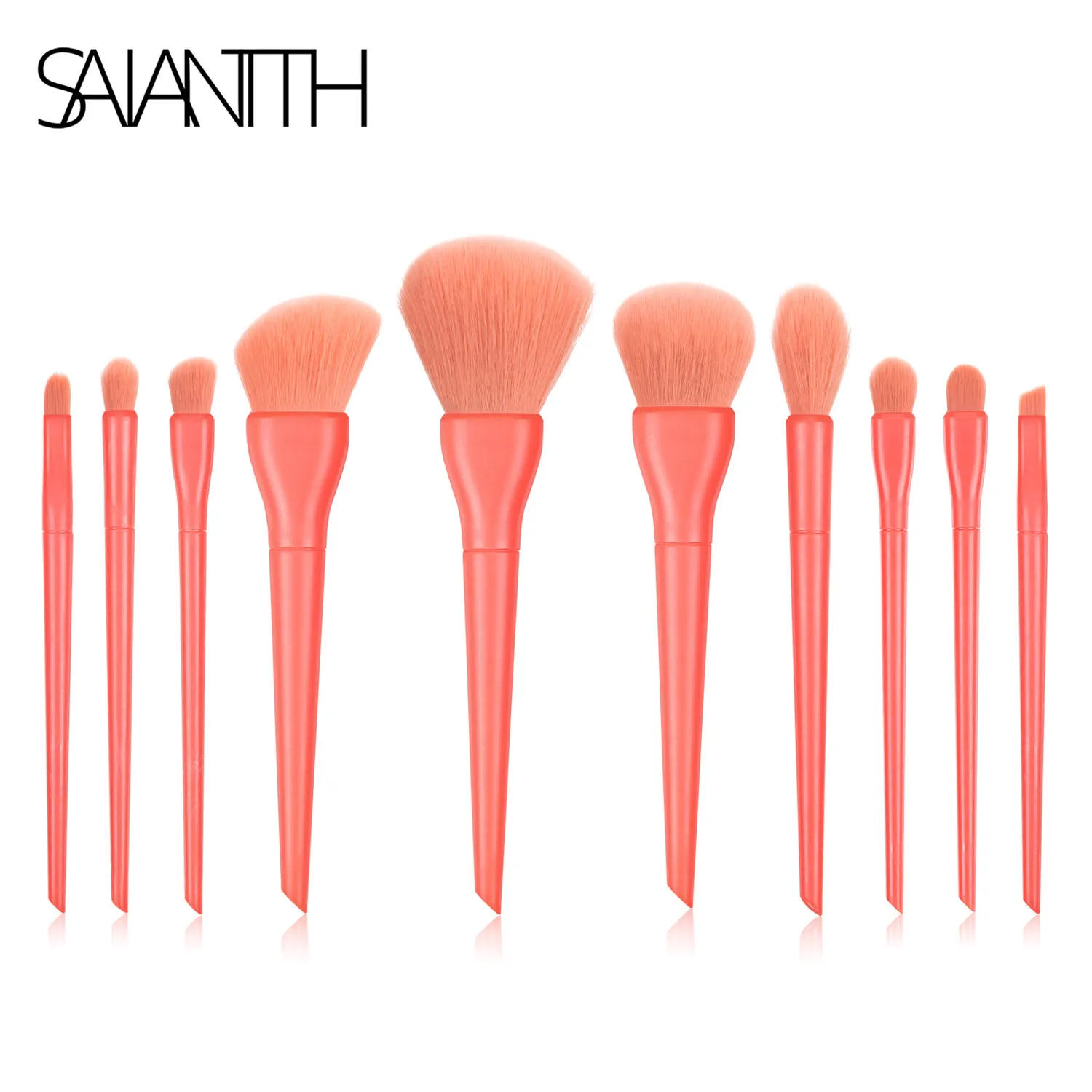 Saiantth 10pcs candy red makeup brushes set beauty tools loose powder eye brush charm cosmetic sculpting highlight blooming kit
Saiantth 10pcs candy red makeup brushes set beauty tools loose powder eye brush charm cosmetic sculpting highlight blooming kit