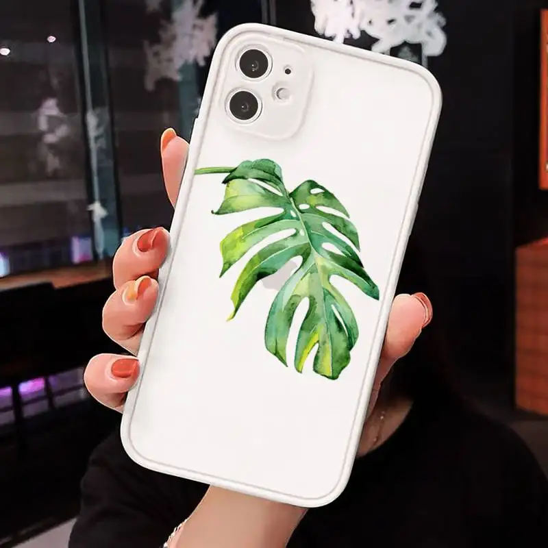 ins Green big leaves Phone Case Matte Transparent for iPhone 7 8 11 12 s mini pro X XS XR MAX Plus mobile bags
ins Green big leaves Phone Case Matte Transparent for iPhone 7 8 11 12 s mini pro X XS XR MAX Plus mobile bags