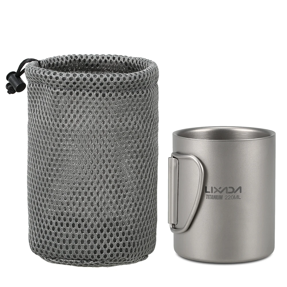 Lixada Outdoor camping picnic Titanium Cup Mug Pots Tableware Camping Cup Picnic Water Cup Mug of Coffee Tea with Lid
Lixada Outdoor camping picnic Titanium Cup Mug Pots Tableware Camping Cup Picnic Water Cup Mug of Coffee Tea with Lid