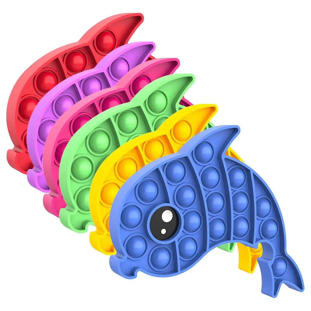 Bubble Sensory Fidget Toy Dolphin Shape Autism Needs Stress Reliever Silicone Toy For Kids Children Adults
Bubble Sensory Fidget Toy Dolphin Shape Autism Needs Stress Reliever Silicone Toy For Kids Children Adults