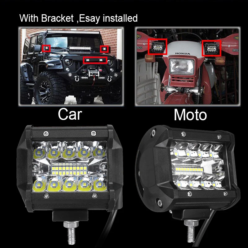 2PCS 4 Inch Led Work Light 12V/24V For Car 4WD ATV SUV UTV Trucks 4x4 Offroad Motorcycle Auto Working Driving Lights
2PCS 4 Inch Led Work Light 12V/24V For Car 4WD ATV SUV UTV Trucks 4x4 Offroad Motorcycle Auto Working Driving Lights