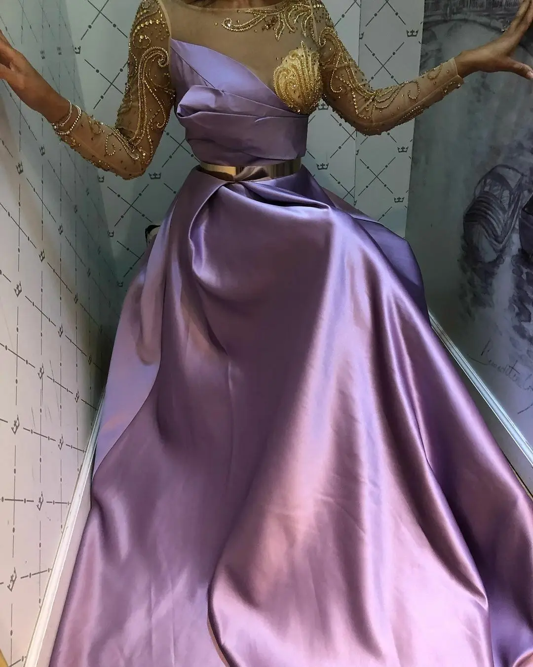 Formal Evening Dress A Line Beading Long Sleeve Sexy Prom Gowns Party Wear Plus Size Luxury For Women
Formal Evening Dress A Line Beading Long Sleeve Sexy Prom Gowns Party Wear Plus Size Luxury For Women