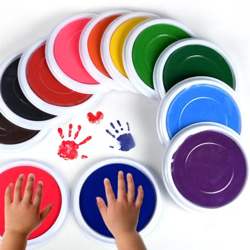 6 Pcs Hand Ink Pad Stamp Pad Washable Finger Palm Ink Colorful Graffiti Ink Pad for Children Kids (Random Color)
6 Pcs Hand Ink Pad Stamp Pad Washable Finger Palm Ink Colorful Graffiti Ink Pad for Children Kids (Random Color)