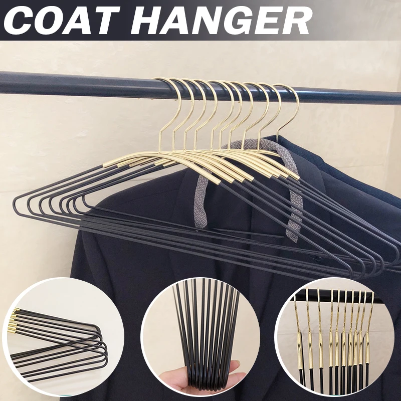5pcs Coat Hangers with Non Slip Grooves Stainless Steel Hangers Heavy Duty Space Saving Clothing Hanger for Daily Life Use Hange
5pcs Coat Hangers with Non Slip Grooves Stainless Steel Hangers Heavy Duty Space Saving Clothing Hanger for Daily Life Use Hange