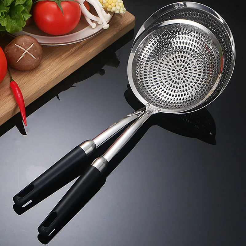 304 Stainless Steel Colander Large Filter Spoon Mesh Strainer Colander Multi-purpose Kitchen Fried Spoon Colander Hand Held
304 Stainless Steel Colander Large Filter Spoon Mesh Strainer Colander Multi-purpose Kitchen Fried Spoon Colander Hand Held