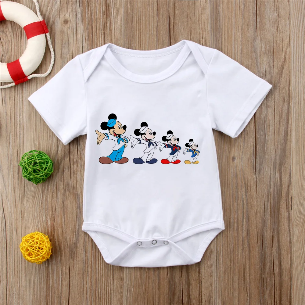 Summer Baby Rompers Short Sleeve White O-neck Newborn Jumpsuit Bodysuit Mickey Mouse Printed Baby Boys Girls Clothes 0-12M
Summer Baby Rompers Short Sleeve White O-neck Newborn Jumpsuit Bodysuit Mickey Mouse Printed Baby Boys Girls Clothes 0-12M