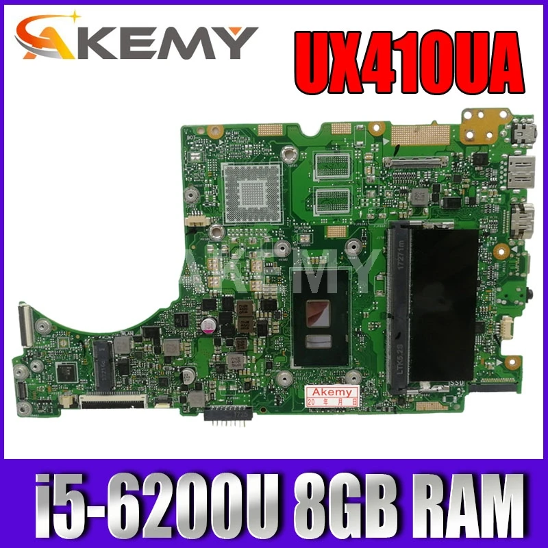 Akemy UX410UA Motherboard For ASUS UX410UQ UX410UQK UX410UV UX410U RX410U Laotop Mainboard with I5-6200/6198U CPU 8GB RAM
Akemy UX410UA Motherboard For ASUS UX410UQ UX410UQK UX410UV UX410U RX410U Laotop Mainboard with I5-6200/6198U CPU 8GB RAM