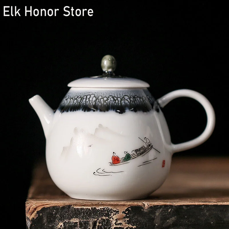 200ml Chinese Style Contracted White Pottery Tea Pots Master Cup Handmade Boutique Teaware Tie Guanyin Tea Customized Gifts
200ml Chinese Style Contracted White Pottery Tea Pots Master Cup Handmade Boutique Teaware Tie Guanyin Tea Customized Gifts