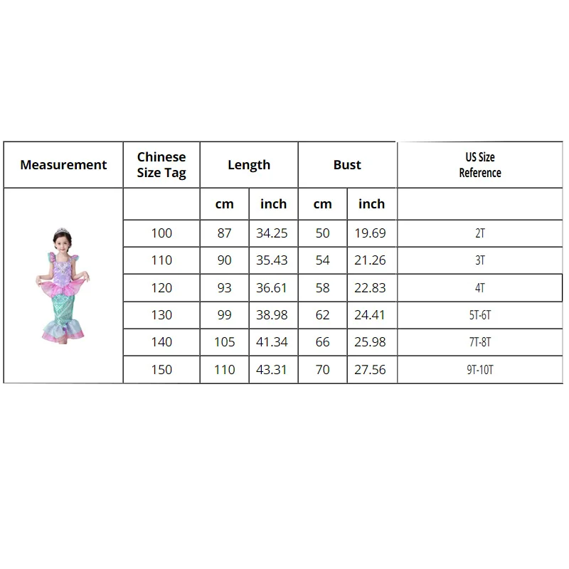 Girls Little Mermaid Ariel Princess Dress Clothing For Kids Baby Girl Mermaid Dress Up Sets Kid Cosplay Halloween Costumes
Girls Little Mermaid Ariel Princess Dress Clothing For Kids Baby Girl Mermaid Dress Up Sets Kid Cosplay Halloween Costumes