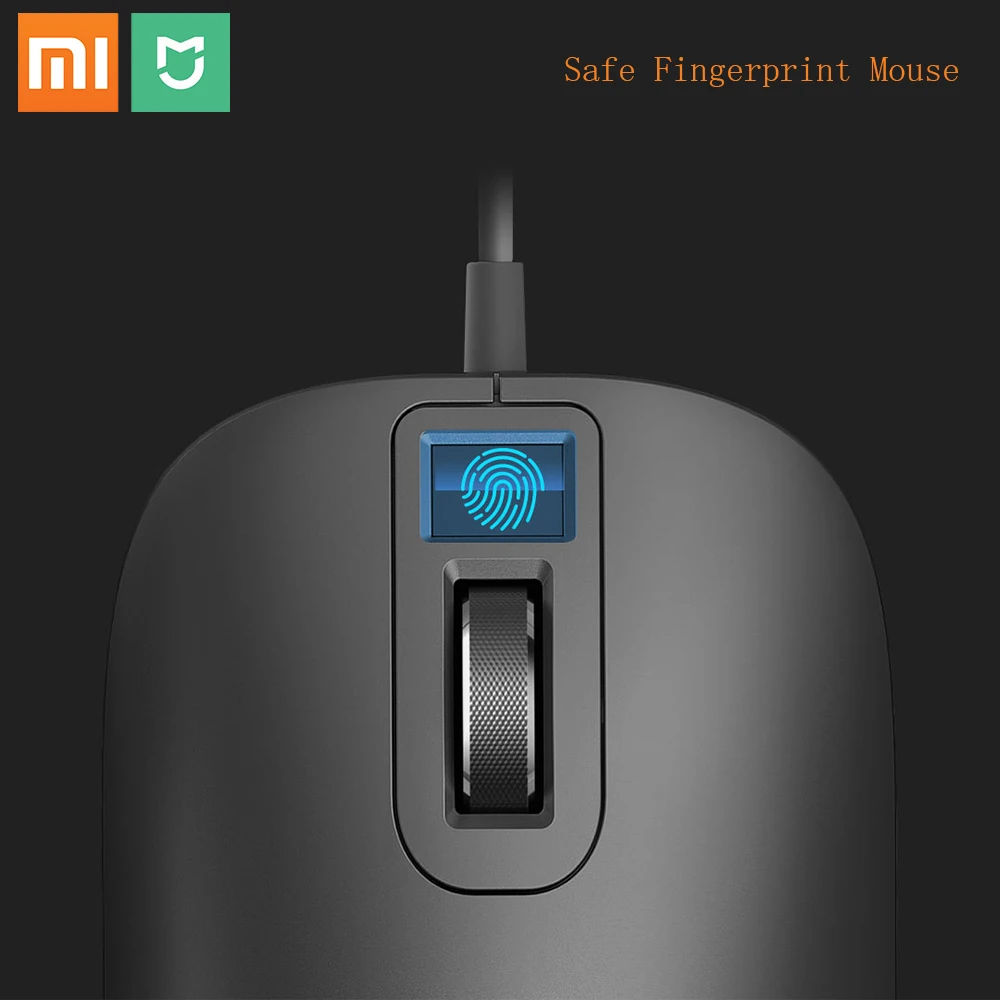 Xiaomi Mi мышь s Jessis J1 125 Гц 8 г безопасная Проводная с отпечатком пальца портативная