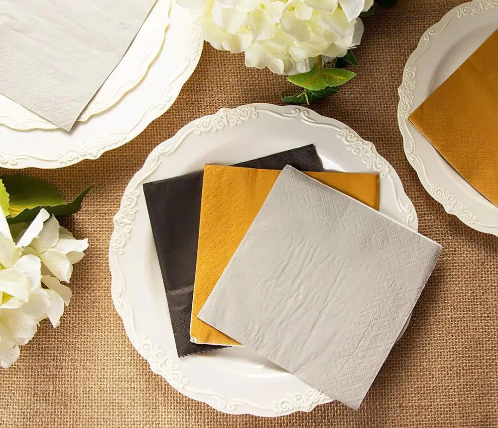 20pcs/lot Gold Disposable Napkin Birthday Party Decorations Baby Shower Paper Towel Dessert Table Layout Christmas Supplies 
20pcs/lot Gold Disposable Napkin Birthday Party Decorations Baby Shower Paper Towel Dessert Table Layout Christmas Supplies