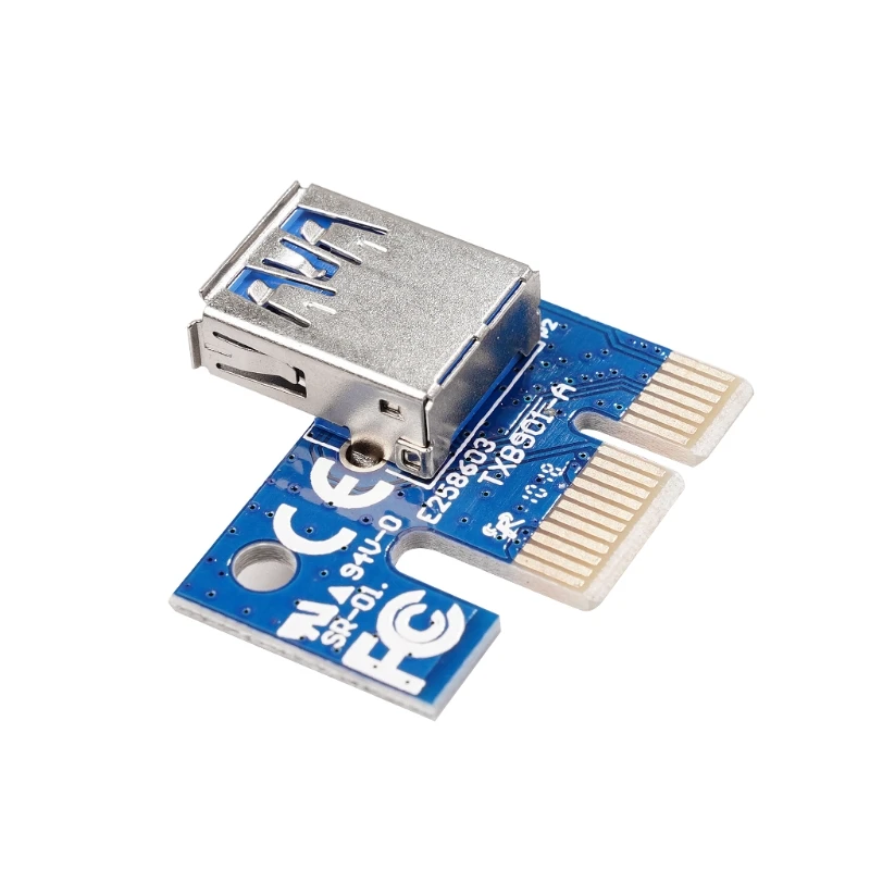 6-Pin Powered PCI-E PCI Express Riser - 1X to 16X PCIE USB 3.0 Adapter Card w/ USB Extension Cable
6-Pin Powered PCI-E PCI Express Riser - 1X to 16X PCIE USB 3.0 Adapter Card w/ USB Extension Cable