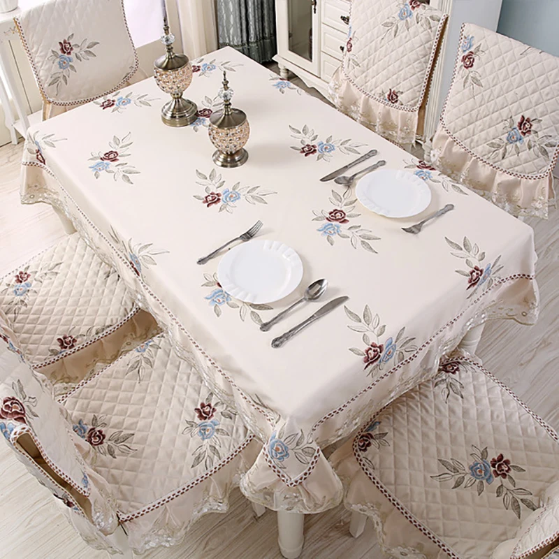 New Embroidery Non-slip Modern Minimalist Chair Cover Home Furniture Table And Set Tablecloth Elegant Dining Cushion | Дом и сад