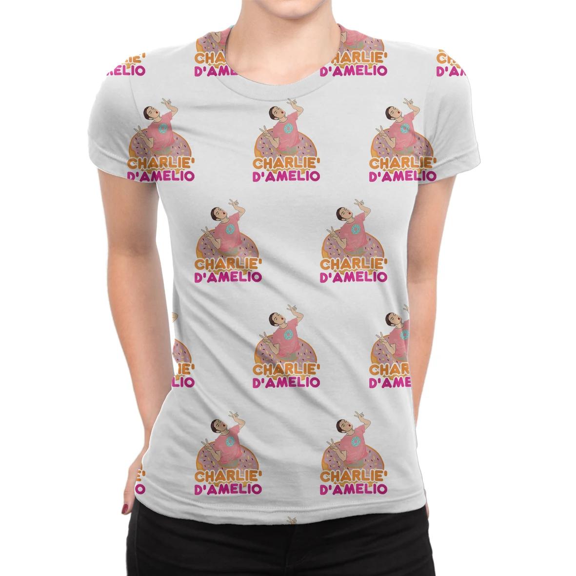 Charli D'amelio Popular 3D Printed Girl Women Casual T-shirt Fashion Trend Youth Cool Female T-shirts Hip Hop Short Sleeve Tops
Charli D'amelio Popular 3D Printed Girl Women Casual T-shirt Fashion Trend Youth Cool Female T-shirts Hip Hop Short Sleeve Tops