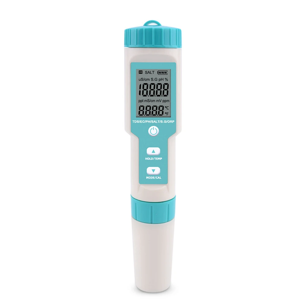 7 In 1 PH/TDS/EC/ORP/Salinity /S.G/Temperature Meter C-600 Water Quality Tester For Drinking Water Aquariums PH Meter Monitor
7 In 1 PH/TDS/EC/ORP/Salinity /S.G/Temperature Meter C-600 Water Quality Tester For Drinking Water Aquariums PH Meter Monitor