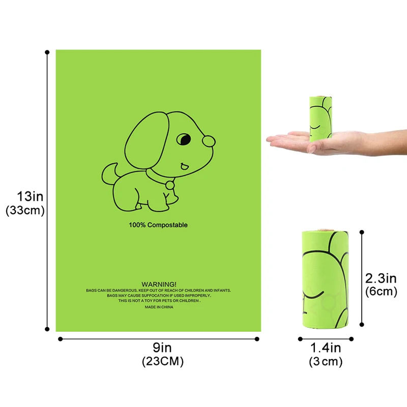 Biodegradable Dog Poop Bags Corn starch Earth Friendly Waste Bag for Dogs pooper bags
Biodegradable Dog Poop Bags Corn starch Earth Friendly Waste Bag for Dogs pooper bags