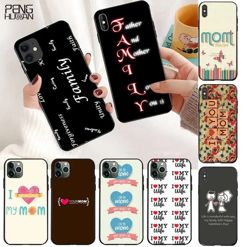 I love mom and family Black TPU Soft Phone Case Cover for iPhone 11 pro XS MAX 8 7 6 6S Plus X 5S SE 2020 XR case
I love mom and family Black TPU Soft Phone Case Cover for iPhone 11 pro XS MAX 8 7 6 6S Plus X 5S SE 2020 XR case