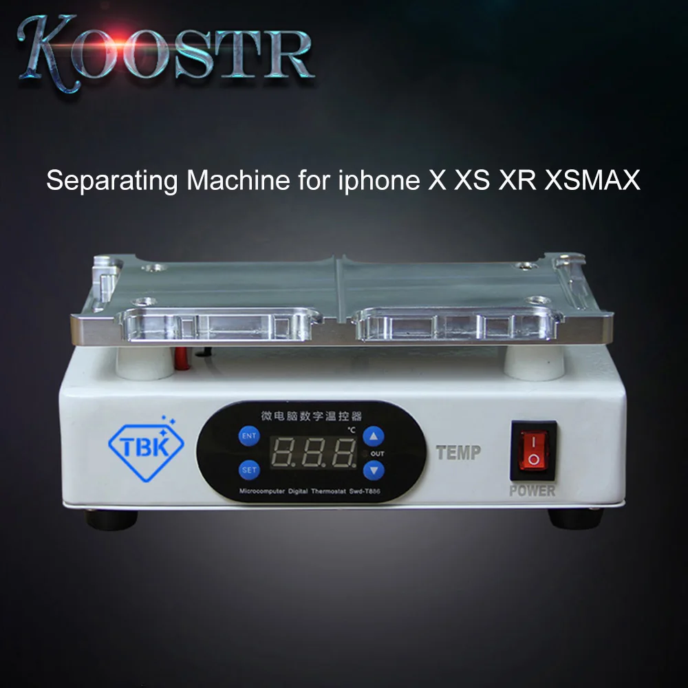 TBK-988D for iPhone XR/XS MAX/XS/X lcd frame heating separate no need mold Frame removing machine
TBK-988D for iPhone XR/XS MAX/XS/X lcd frame heating separate no need mold Frame removing machine