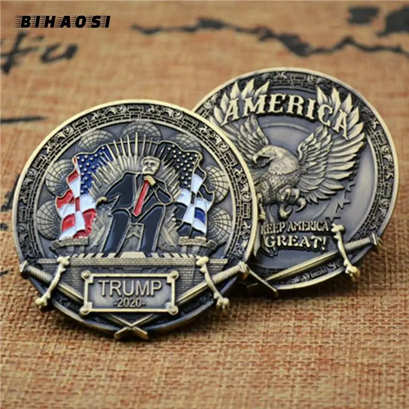 Challenge Coin Donald Trump 2020 45th president of the United States embossed gold-plated commemorative coin collection
Challenge Coin Donald Trump 2020 45th president of the United States embossed gold-plated commemorative coin collection
