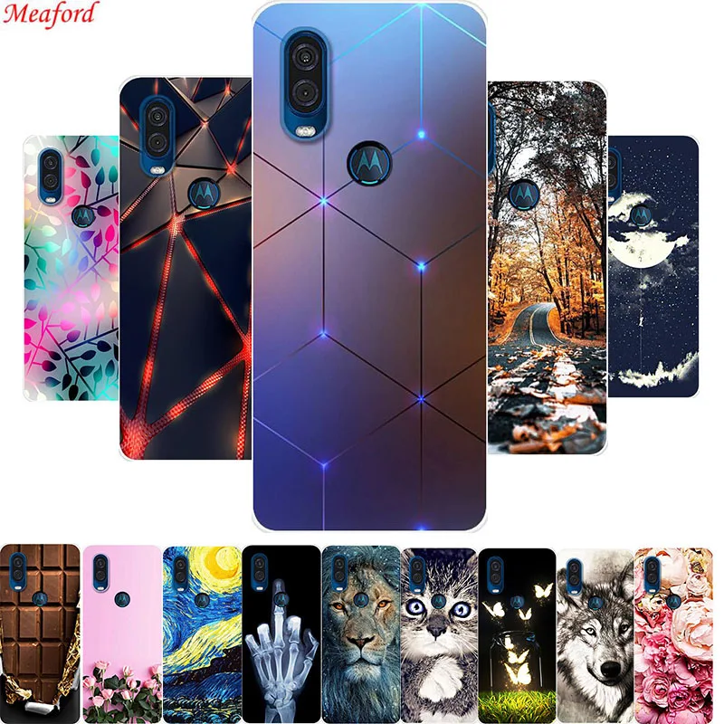 6 3 "чехол для Moto One Vision популярный Мягкий чехол из ТПУ Motorola Action Capa|Бамперы| |