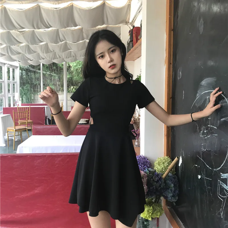 Dress Women Solid Trendy Elegant All-match High-quality Korean Style Lovely Female Lovely Simple 2020 Leisure Daily Womens New
Dress Women Solid Trendy Elegant All-match High-quality Korean Style Lovely Female Lovely Simple 2020 Leisure Daily Womens New