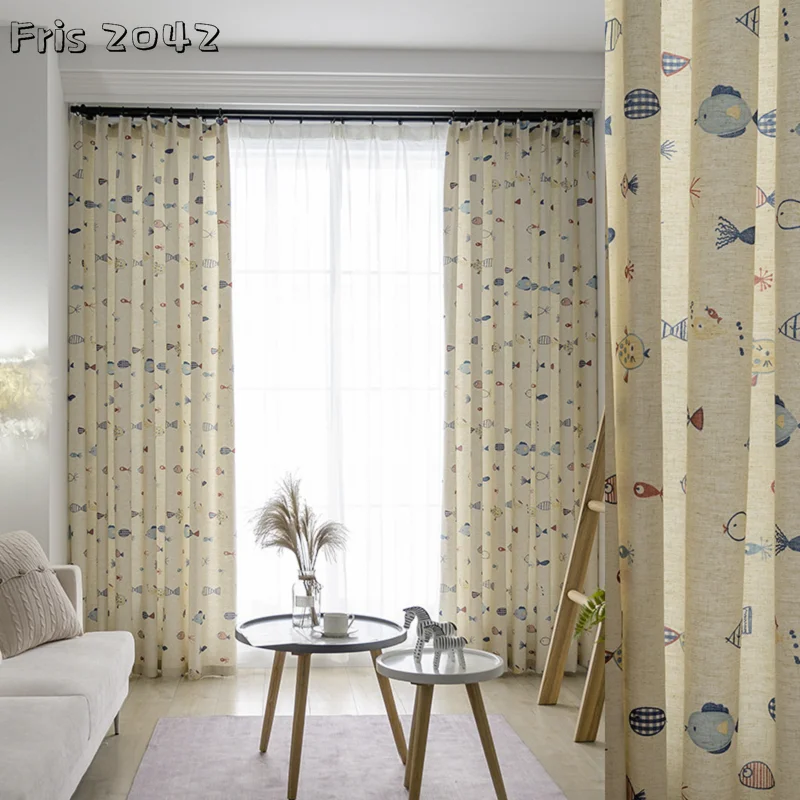 Cartoon Children Cute Fish Linen Printed Curtain Custom Blackout Curtains for Living Dining Room Bedroom
Cartoon Children Cute Fish Linen Printed Curtain Custom Blackout Curtains for Living Dining Room Bedroom