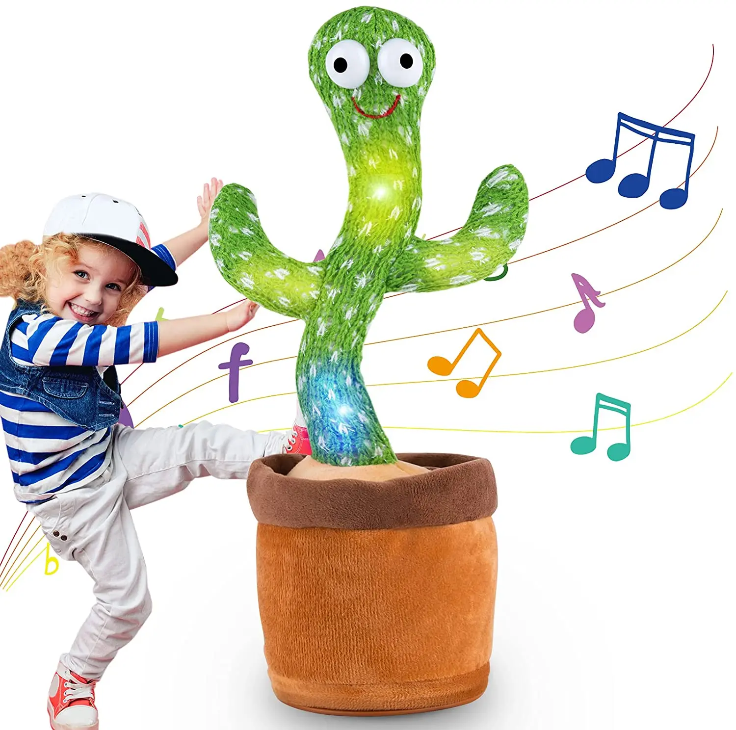 Dancing Cactus 120 Song Speaker Talking USB Charging Voice Repeat plush Cactu Dancer toy talk Plushie Stuffed toys for Baby Girl
Dancing Cactus 120 Song Speaker Talking USB Charging Voice Repeat plush Cactu Dancer toy talk Plushie Stuffed toys for Baby Girl