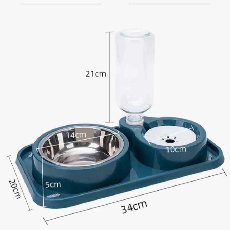2 in1 Pet Cat Feeder Bowl with Water Dispenser Cat Supplies Anti-overturning Bowl For Cat and Dog
2 in1 Pet Cat Feeder Bowl with Water Dispenser Cat Supplies Anti-overturning Bowl For Cat and Dog