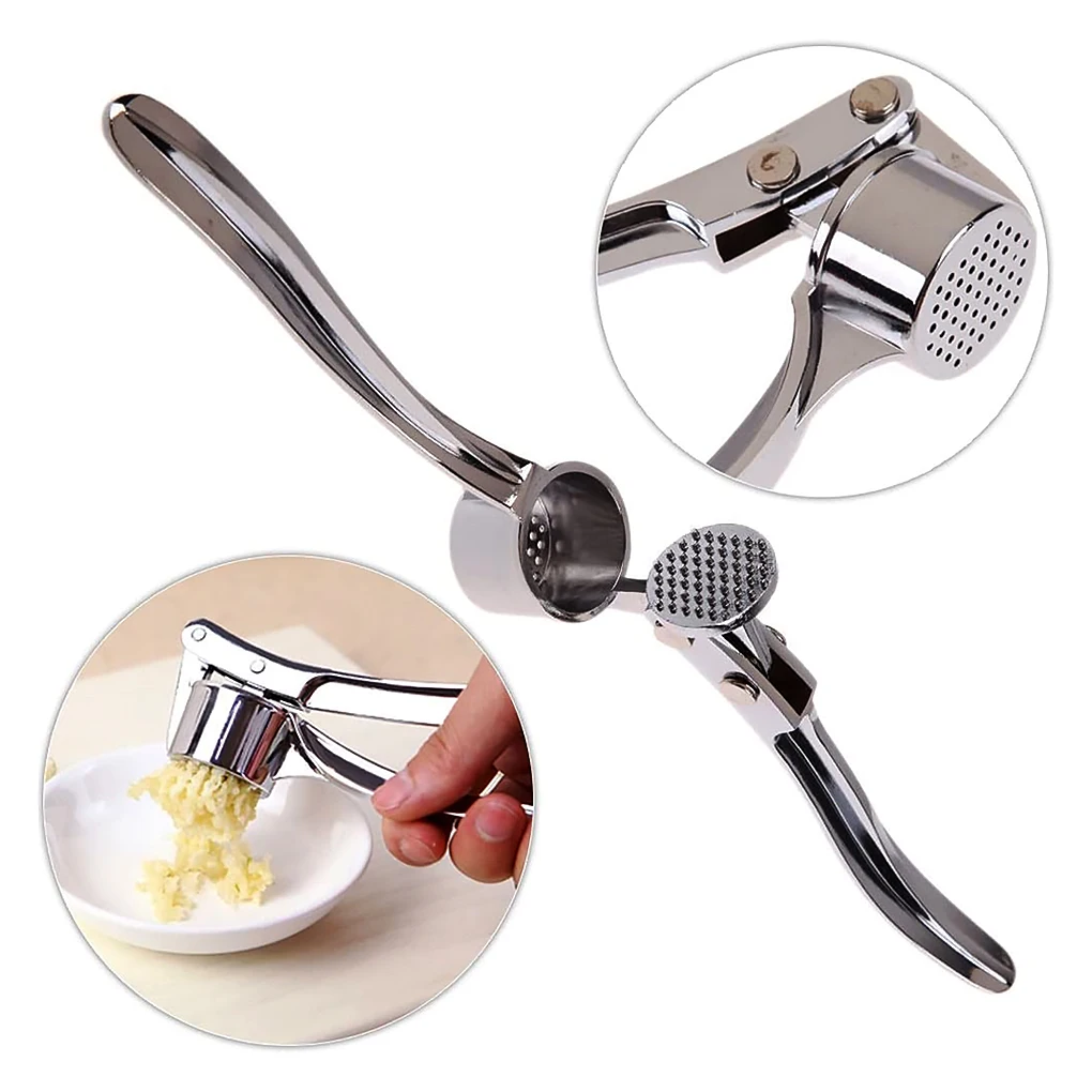 Garlic Press Crusher Mincer Kitchen Creative Four-in-one Garlic Press Stainless Steel Garlic Smasher Squeezer Manual Press Tool
Garlic Press Crusher Mincer Kitchen Creative Four-in-one Garlic Press Stainless Steel Garlic Smasher Squeezer Manual Press Tool