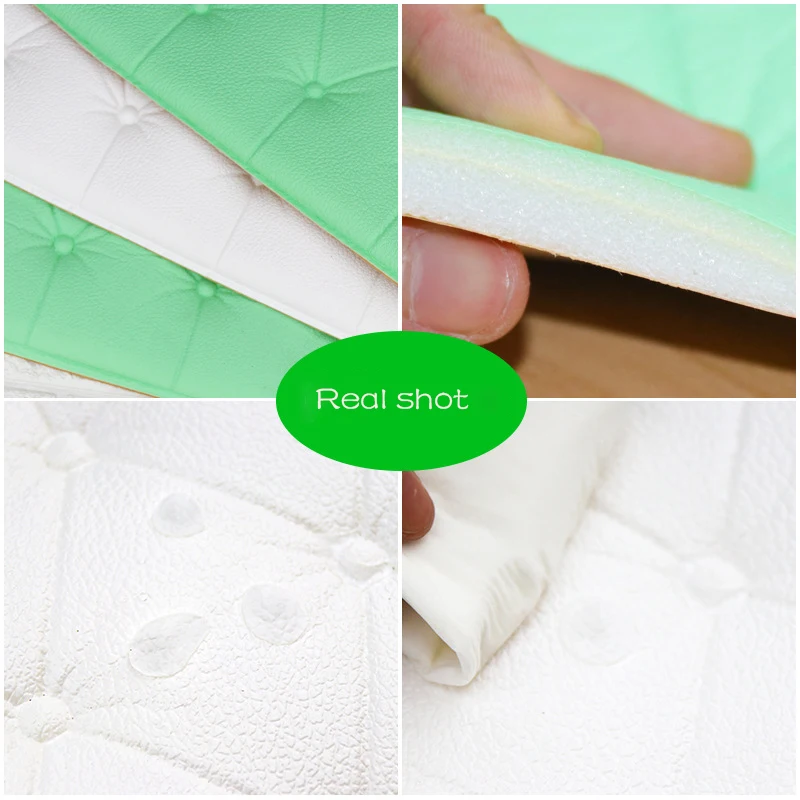 3D Wall Stickers Wallpaper Self-adhesive Thicken Tatami Anti-collision Wall Mat Pad Kids Bedroom Living Room Soft Foam Cushion
3D Wall Stickers Wallpaper Self-adhesive Thicken Tatami Anti-collision Wall Mat Pad Kids Bedroom Living Room Soft Foam Cushion