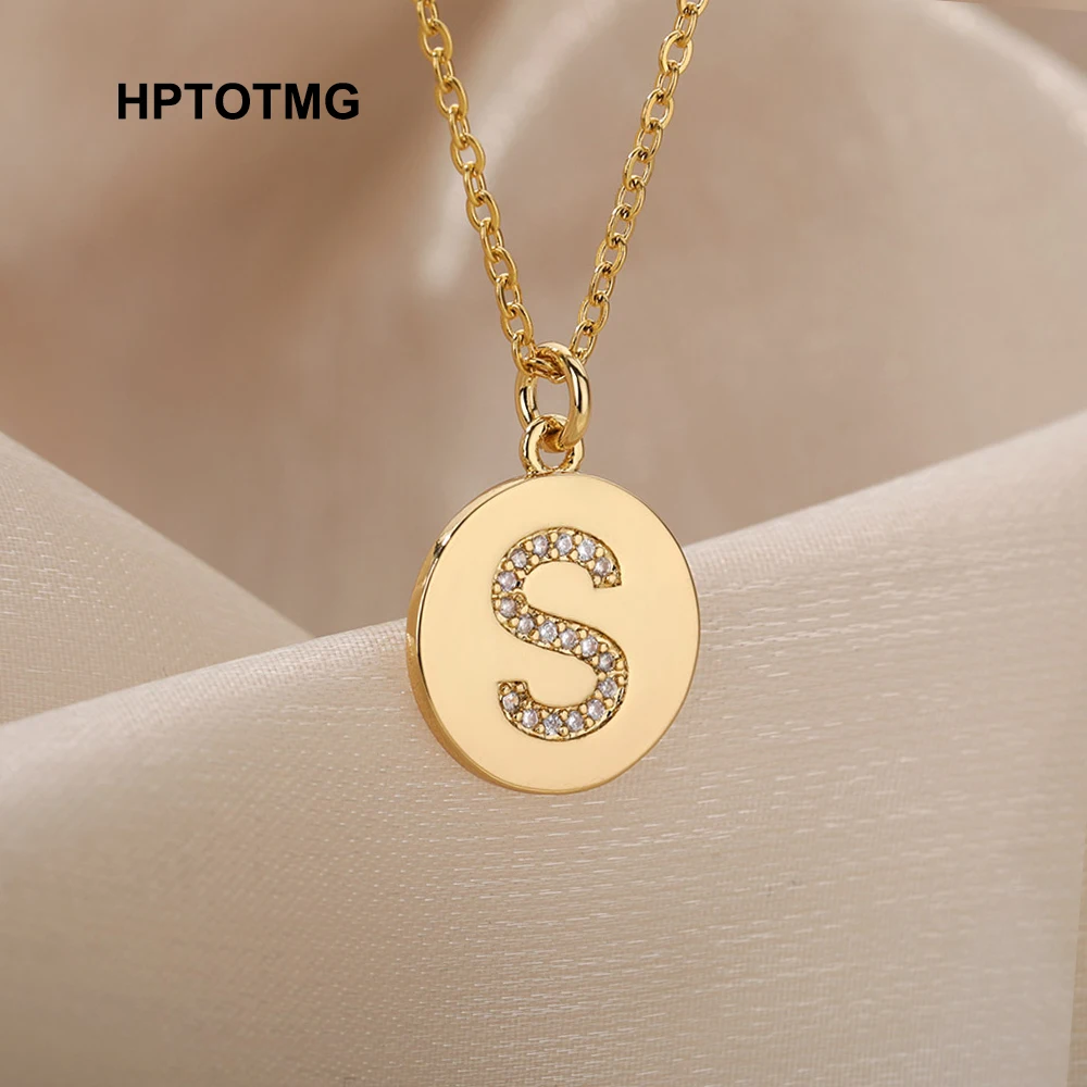 Goth Initial Letter A-Z Necklace for Women Gold Round Pendant Letter Choker Chain Necklace Stainless Steel Jewelry Party Gifts
Goth Initial Letter A-Z Necklace for Women Gold Round Pendant Letter Choker Chain Necklace Stainless Steel Jewelry Party Gifts