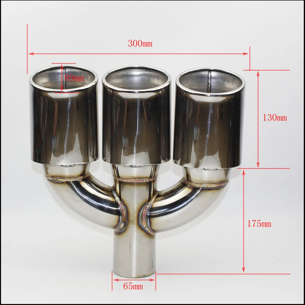 Suitable for Honda civic refit exhaust center 3-hole tail throat 304 stainless steel muffler tail tube
Suitable for Honda civic refit exhaust center 3-hole tail throat 304 stainless steel muffler tail tube