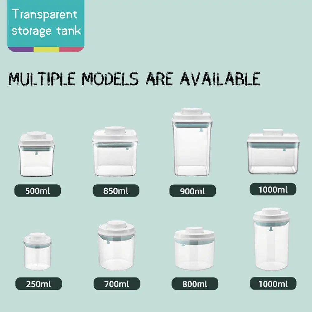 Food Storage Box Container Durable Clear Food-grade Plastic Convenient Button Open Tank Box Kitchen Storage Jars
Food Storage Box Container Durable Clear Food-grade Plastic Convenient Button Open Tank Box Kitchen Storage Jars