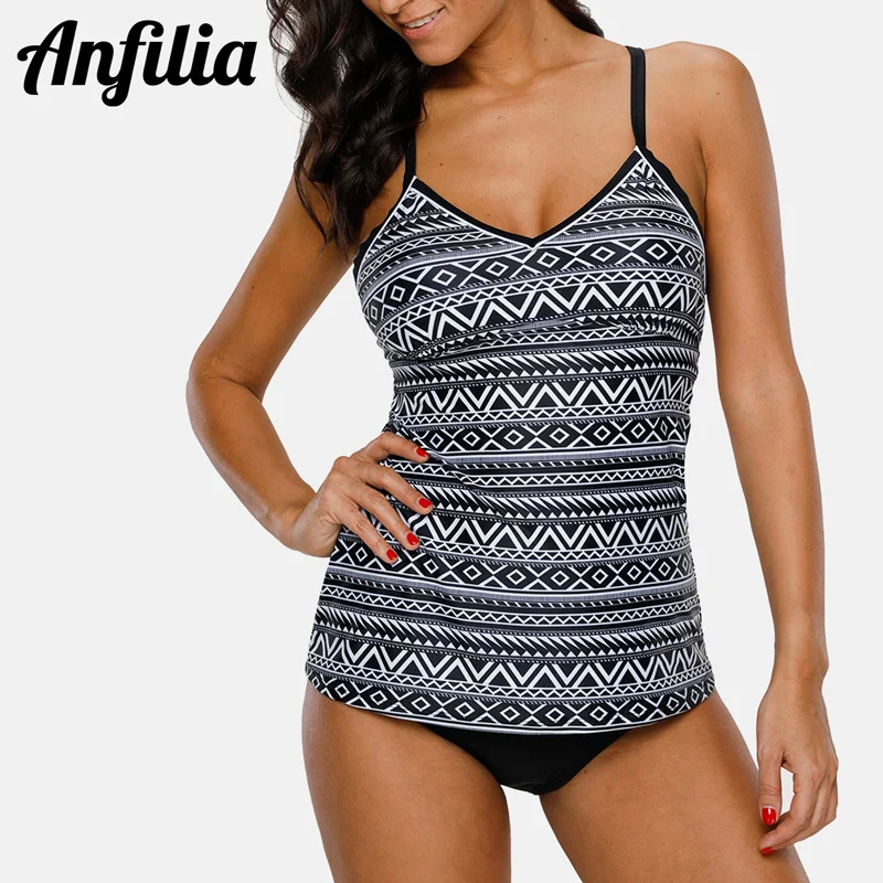 Anfilia Women Tankini Set Ladies Two-piece Swimsuit Retro Paisley Printed Swimwear Push Up Sexy Bikini Hollow Back Bathing Suit
Anfilia Women Tankini Set Ladies Two-piece Swimsuit Retro Paisley Printed Swimwear Push Up Sexy Bikini Hollow Back Bathing Suit