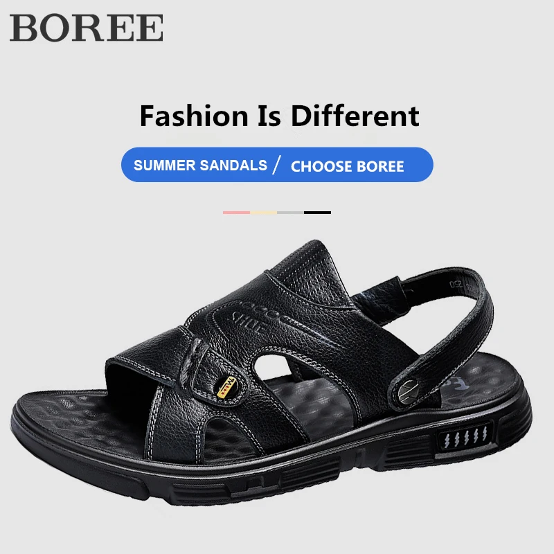 Men's Sandals Summer Classic Genuine Leather Sandals Breathable Casual Shoes Comfort Non-slip Beach Slippers Men Shoes Footwear
Men's Sandals Summer Classic Genuine Leather Sandals Breathable Casual Shoes Comfort Non-slip Beach Slippers Men Shoes Footwear