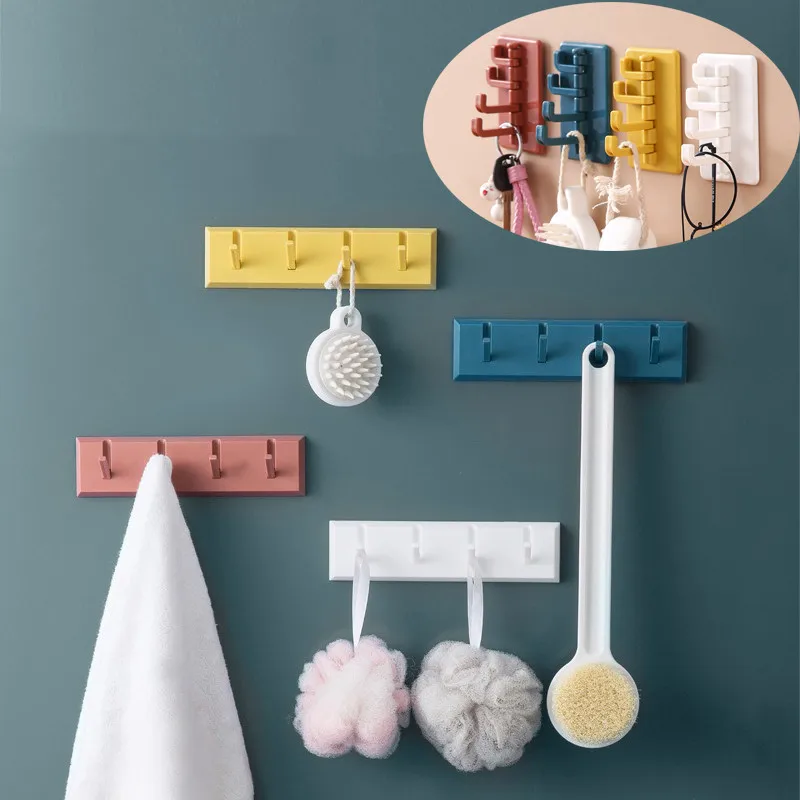 Key Holder Wall Row Hook Multi-Functional Strong Perforation-Free Bathroom Wall Hook Door Hat Hanger Home Decoration Accessories
Key Holder Wall Row Hook Multi-Functional Strong Perforation-Free Bathroom Wall Hook Door Hat Hanger Home Decoration Accessories