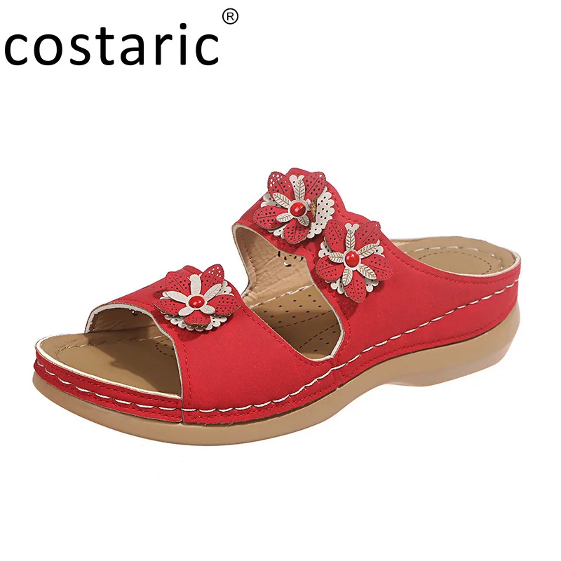 Peep Toe Flower Wedge Slippers Women Outdoor Retro Summer Shoes Women Platform Slides PU Slipper Vintage Bohemia Beach Slippers
Peep Toe Flower Wedge Slippers Women Outdoor Retro Summer Shoes Women Platform Slides PU Slipper Vintage Bohemia Beach Slippers