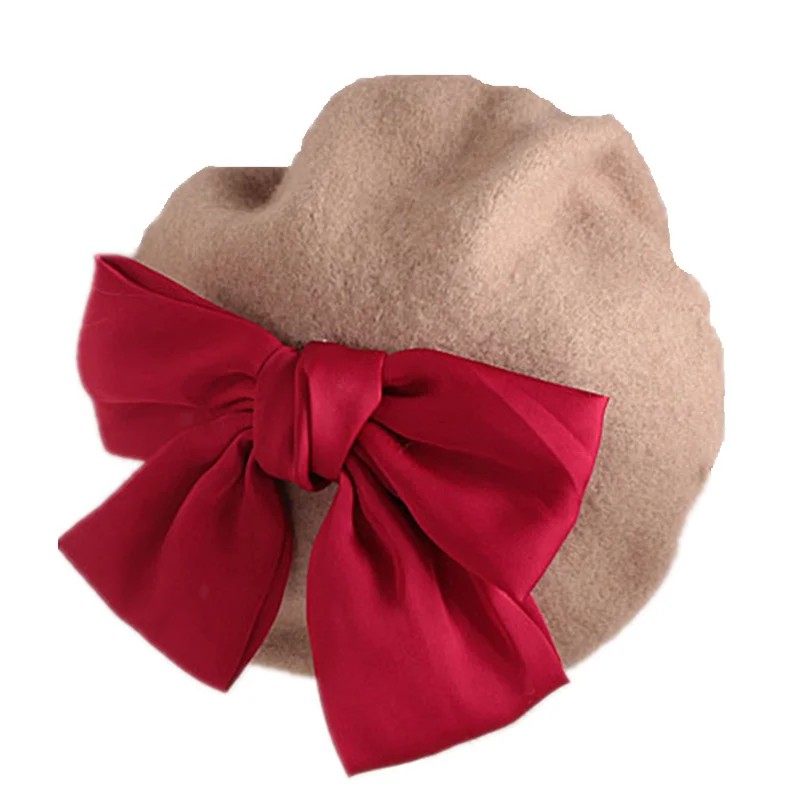 Autumn Winter Kids Fashion Wool Red Big Bowknot Beret For Girls Children Beanie Painter Cap Baby Hats Bonnet
Autumn Winter Kids Fashion Wool Red Big Bowknot Beret For Girls Children Beanie Painter Cap Baby Hats Bonnet