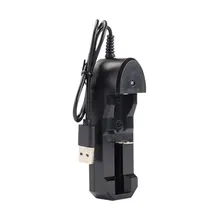 USB 18650 Зарядное устройство Черный 4 слота AC 110V 220V Dual для зарядки 3 7 V