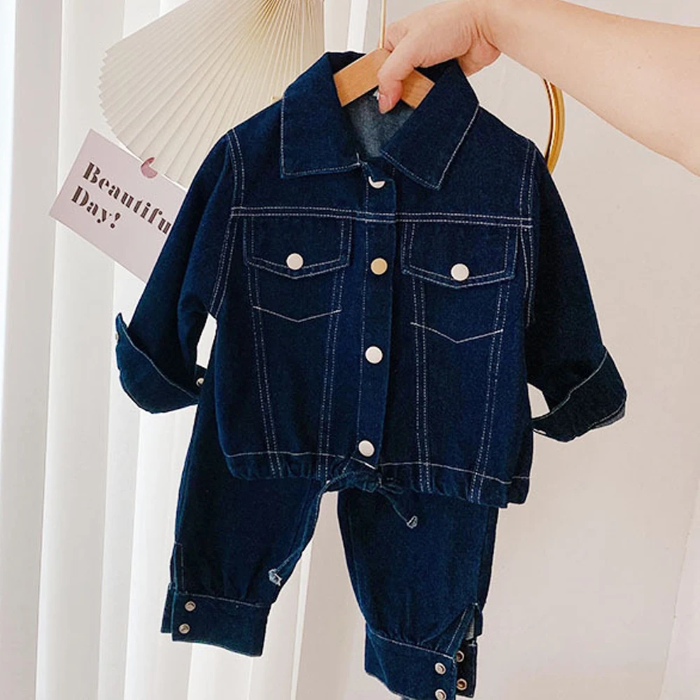 Fashion Teenage Boys Denim Clothes Set Autumn Children Jeans Coat and Pants Autumn Baby Boys Cotton Sport Suits 6 Years 2021 New
Fashion Teenage Boys Denim Clothes Set Autumn Children Jeans Coat and Pants Autumn Baby Boys Cotton Sport Suits 6 Years 2021 New
