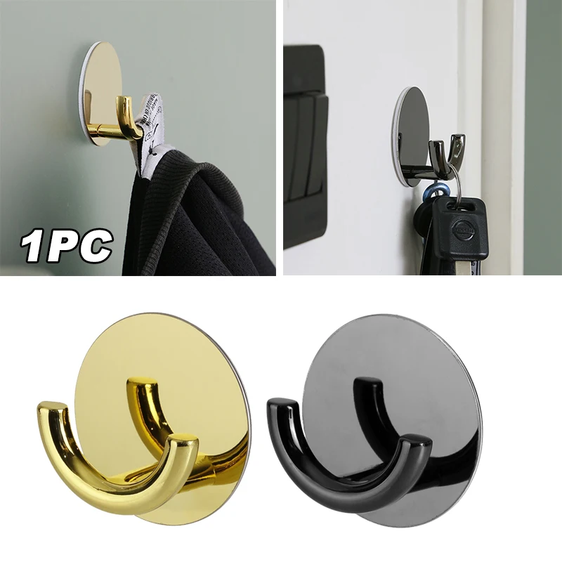 Free Punch Stainless Steel Creative Black Wall Hook Single Hook Porch Golden Self Adhesive Hook Towel Clothing Coat Hook
Free Punch Stainless Steel Creative Black Wall Hook Single Hook Porch Golden Self Adhesive Hook Towel Clothing Coat Hook